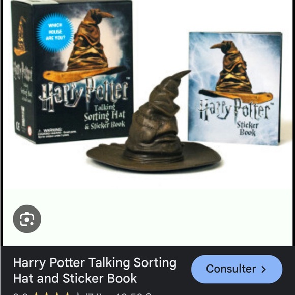 Harry Potter Sorting Hat with Sticker Book - Picture 8 of 10